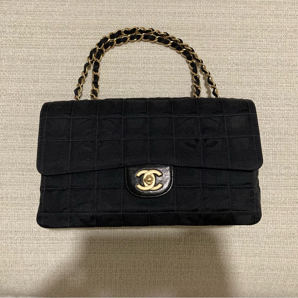 Authentic Chanel Travel Line Flap Bag